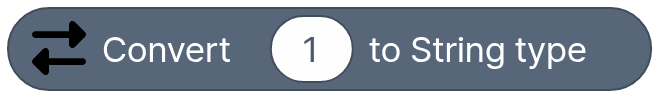 Convert ([1]) to String type